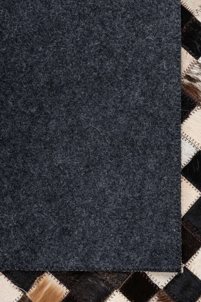 5' 1 x 8' 1 Cowhide Leather Rug
