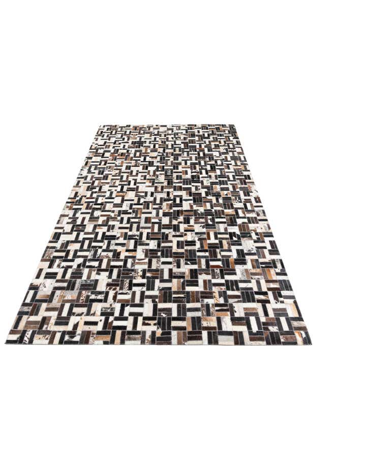 5' x 8' Cowhide Leather Rug