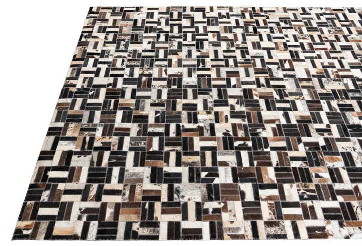 5' x 8' Cowhide Leather Rug