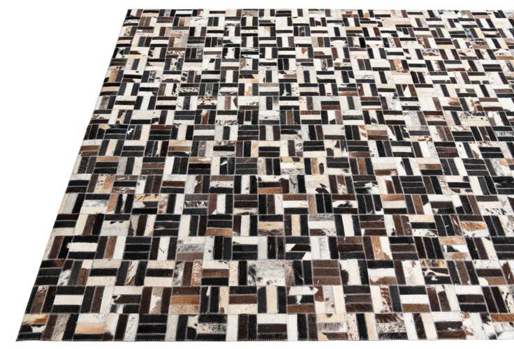 Detail image of 5' x 8' Cowhide Leather Rug