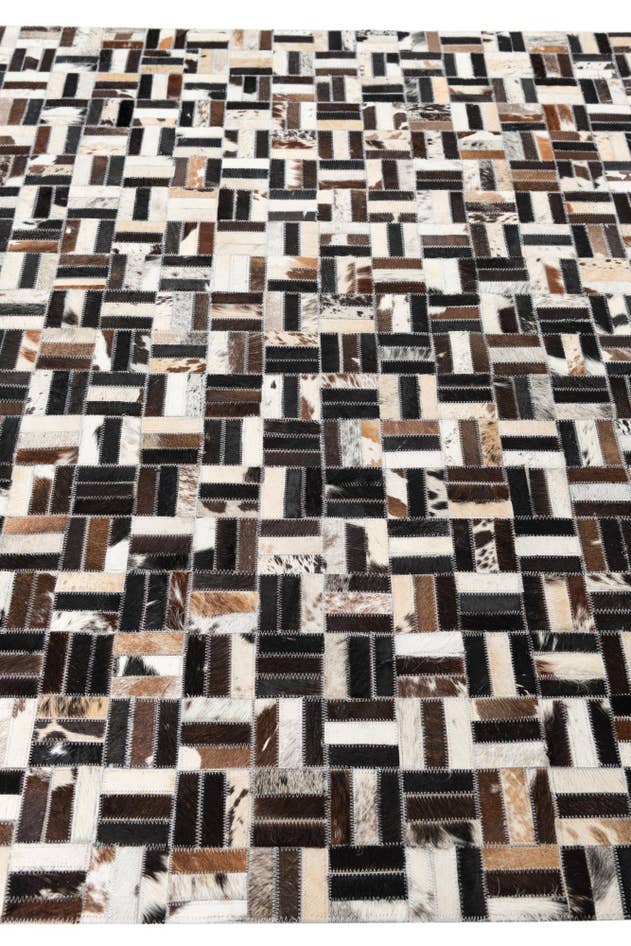 Detail image of 5' x 8' Cowhide Leather Rug