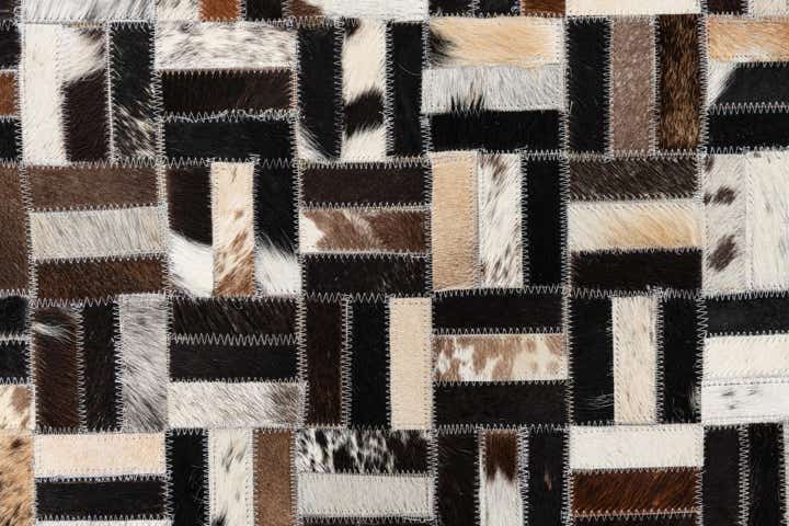 5' x 8' Cowhide Leather Rug