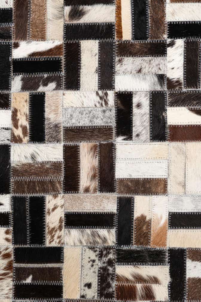 5' x 8' Cowhide Leather Rug