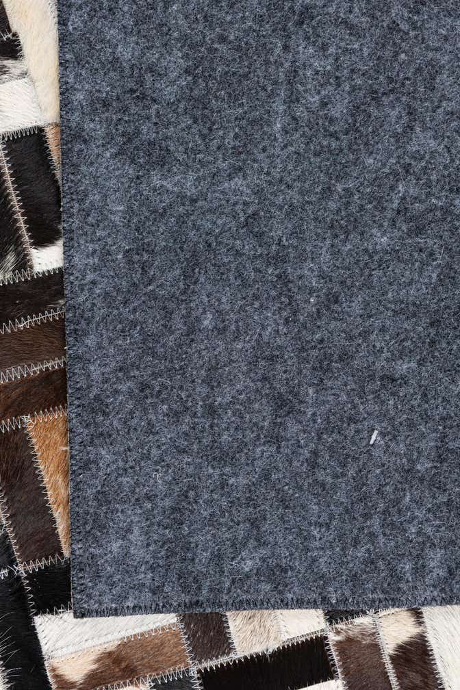 5' x 8' Cowhide Leather Rug