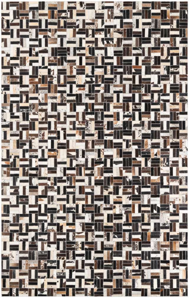 5' x 8' Cowhide Leather Rug