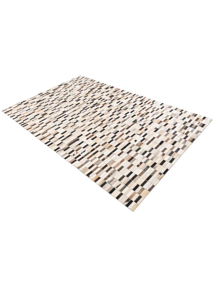 Detail image of 5' x 7' 10 Cowhide Leather Rug