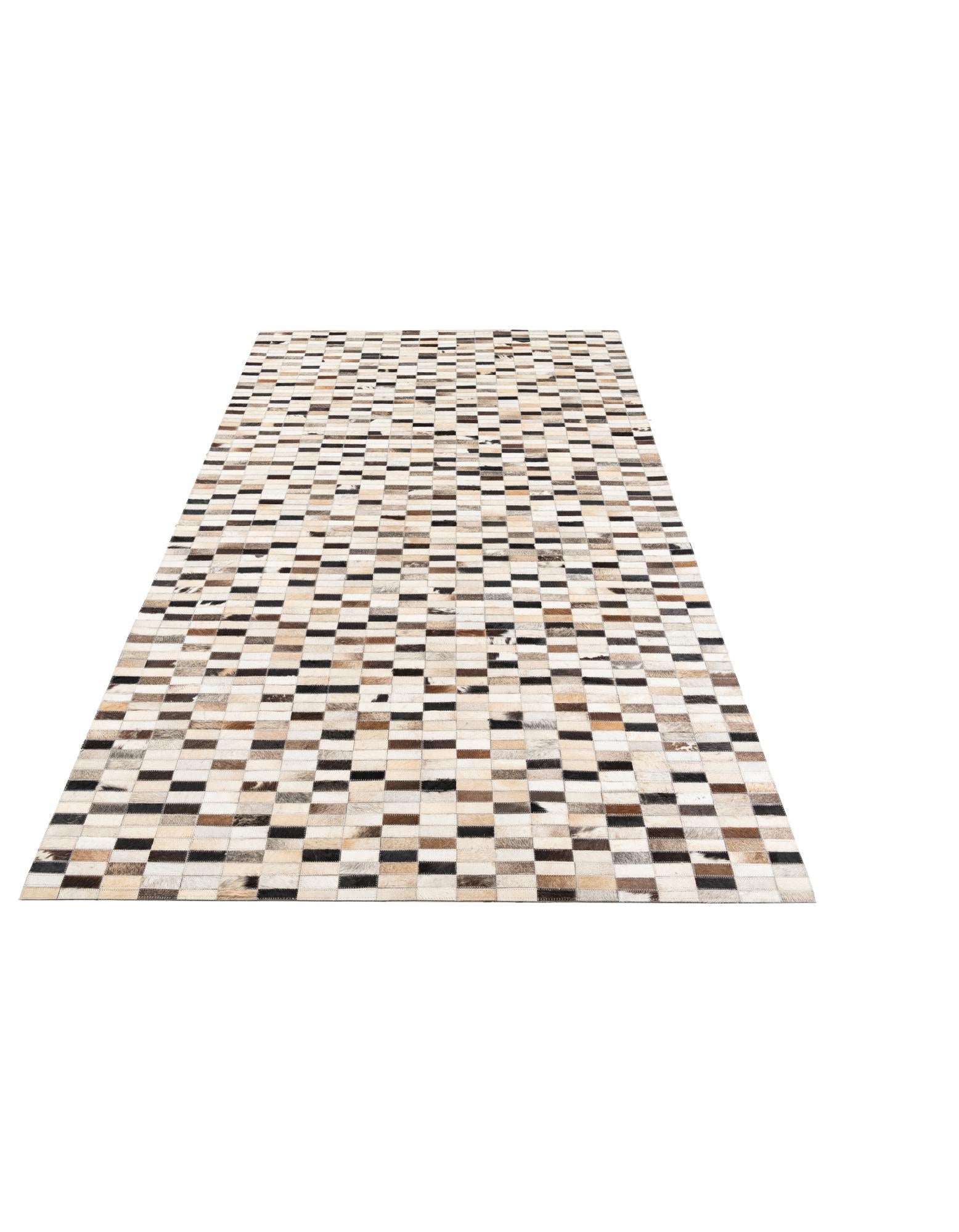 5' x 7' 10 Cowhide Leather Rug
