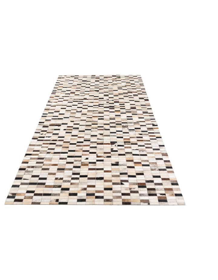 5' x 7' 10 Cowhide Leather Rug