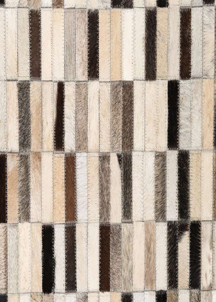 5' x 7' 10 Cowhide Leather Rug
