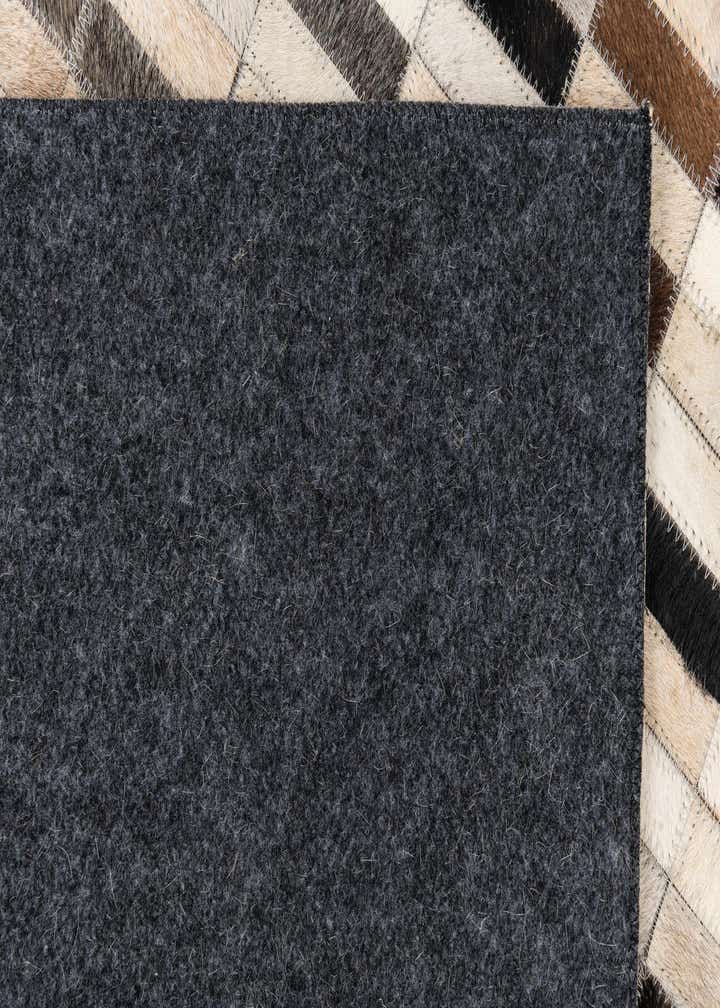 5' x 7' 10 Cowhide Leather Rug
