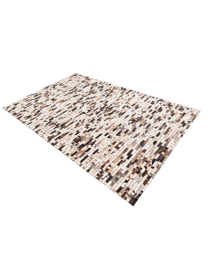 Detail image of 5' x 7' 10 Cowhide Leather Rug