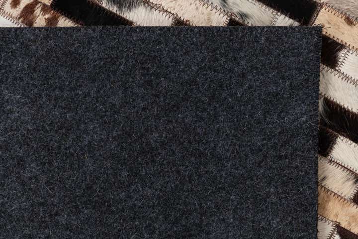 5' x 7' 10 Cowhide Leather Rug