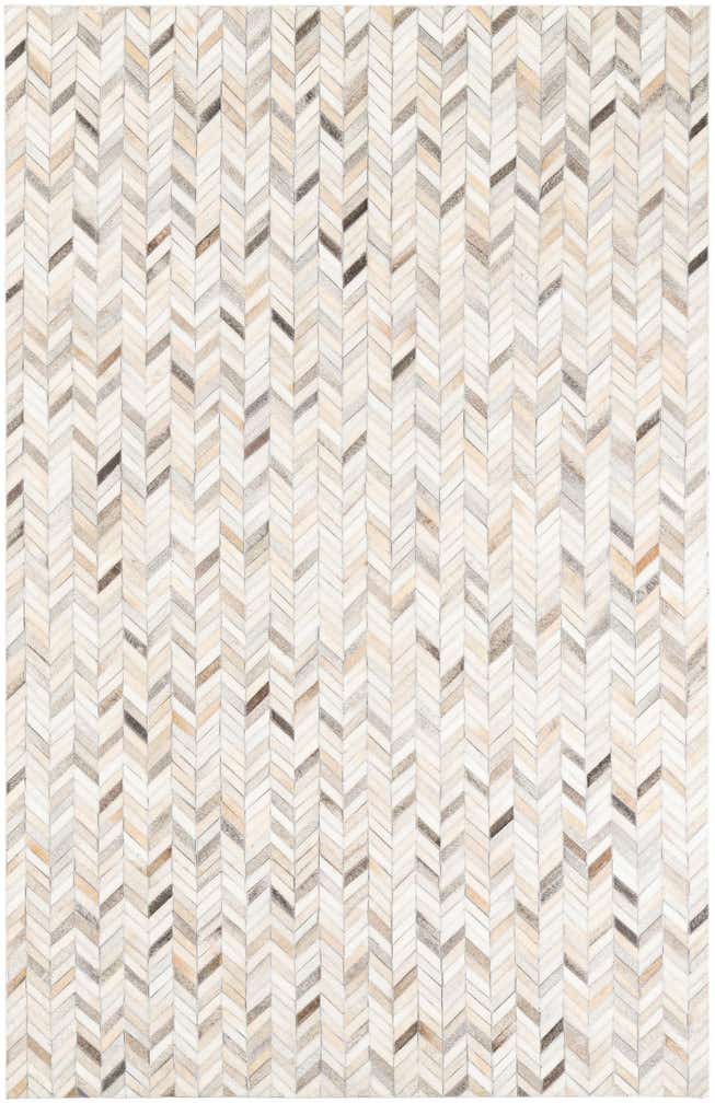 5' 1 x 8' Cowhide Leather Rug