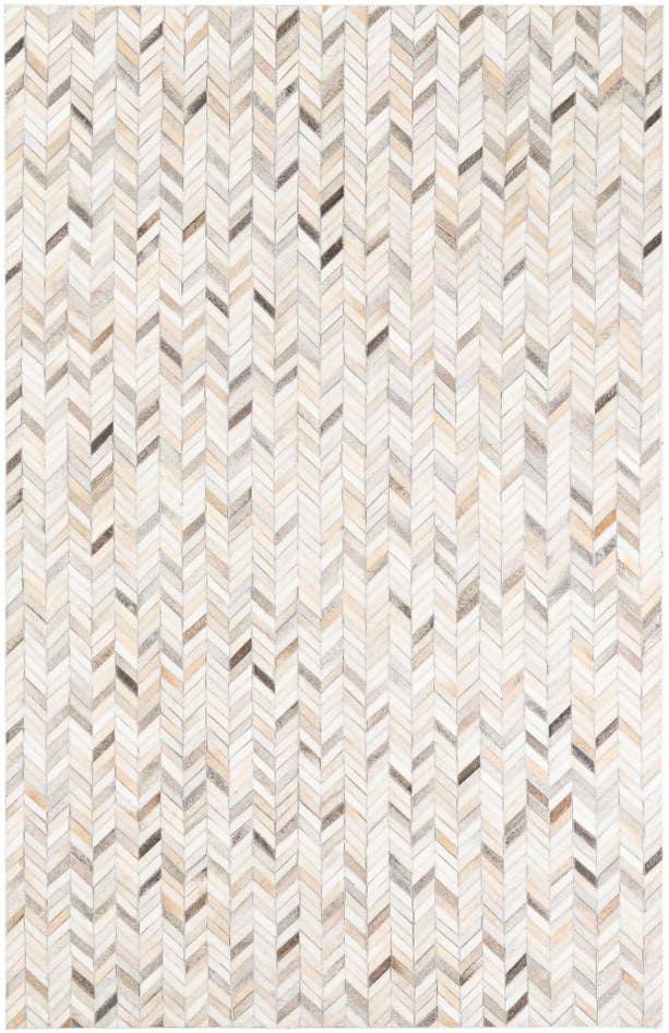 Detail image of 5' 1 x 8' Cowhide Leather Rug