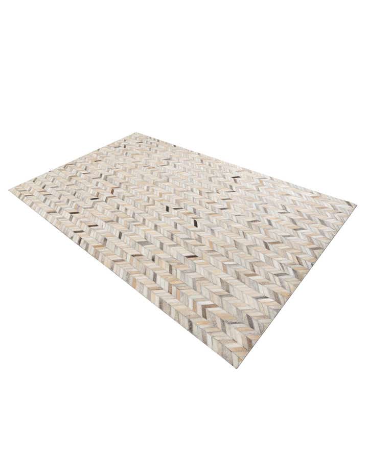 5' x 8' Cowhide Leather Rug