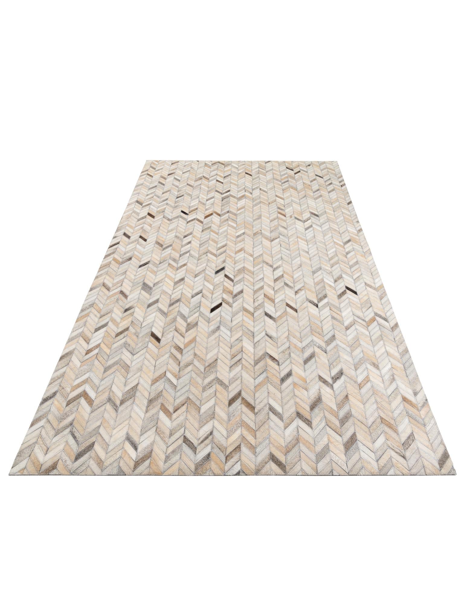 5' x 8' Cowhide Leather Rug