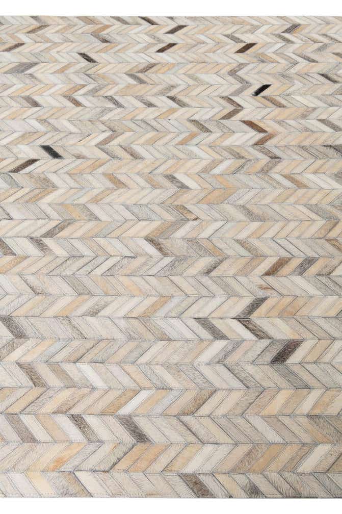 5' x 8' Cowhide Leather Rug