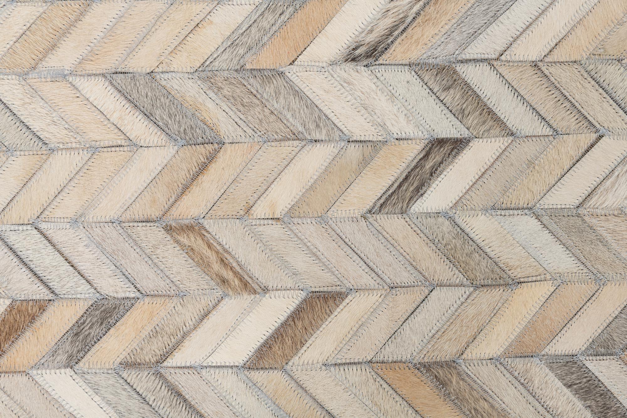 5' x 8' Cowhide Leather Rug