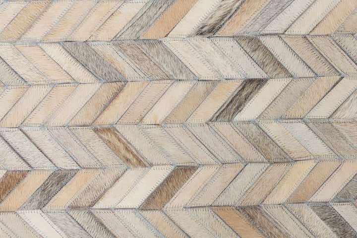 5' x 8' Cowhide Leather Rug