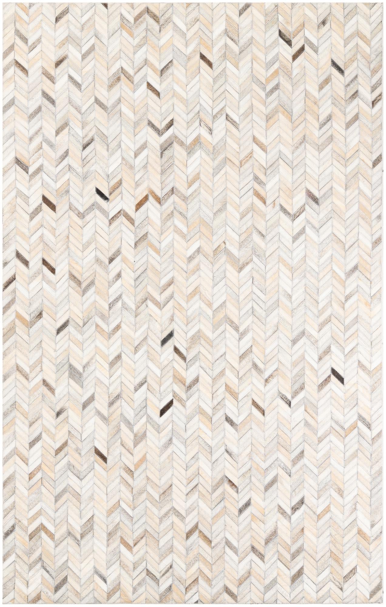5' x 8' Cowhide Leather Rug