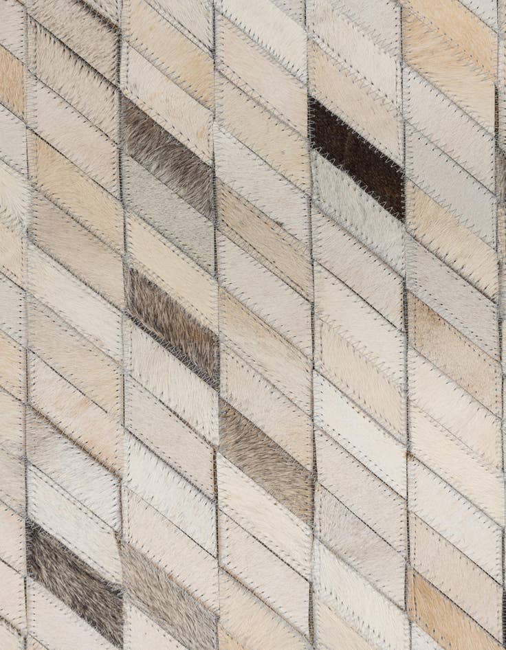 Detail image of 5' x 7' 10 Cowhide Leather Rug