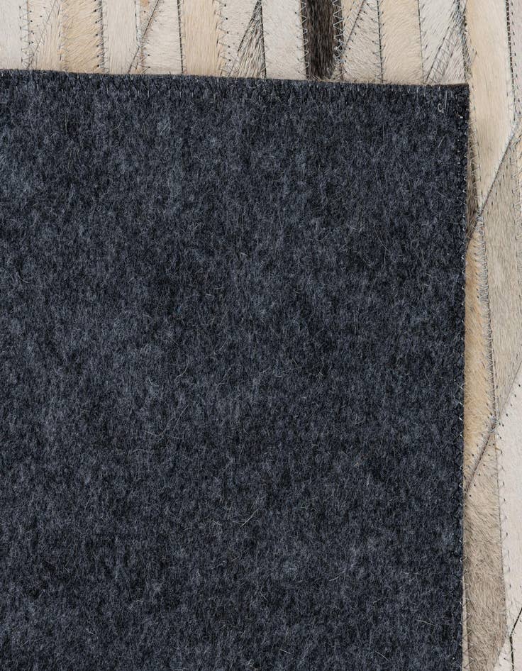 Detail image of 5' x 7' 10 Cowhide Leather Rug