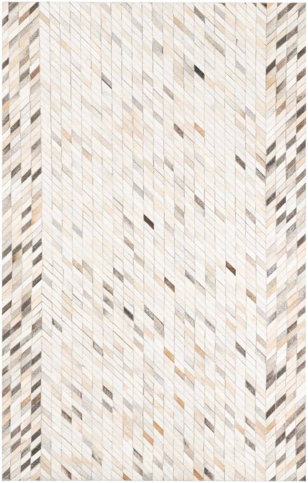Detail image of 5' x 7' 10 Cowhide Leather Rug