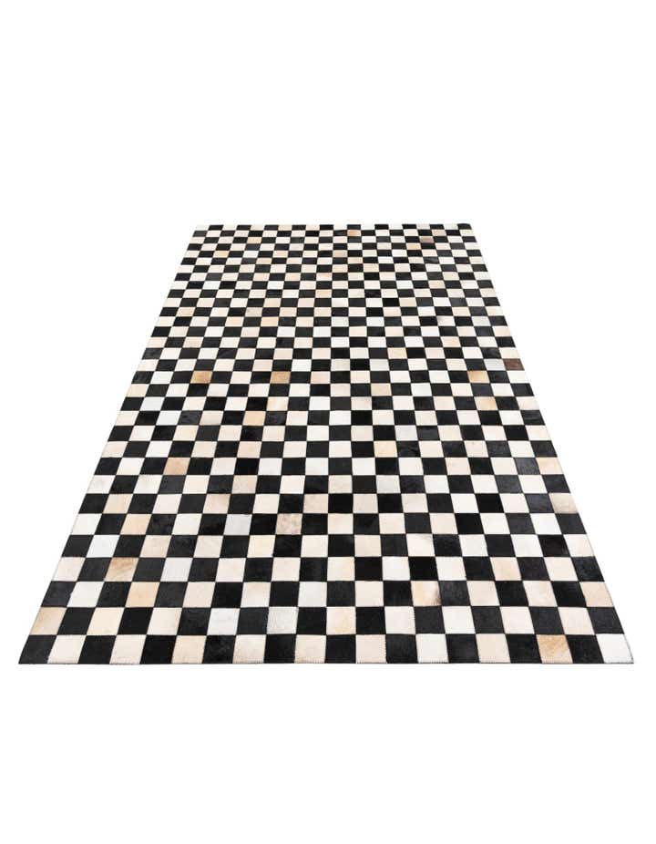5' x 8' Cowhide Leather Rug