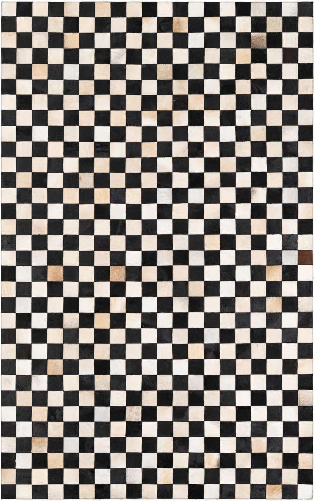 5' x 8' Cowhide Leather Rug