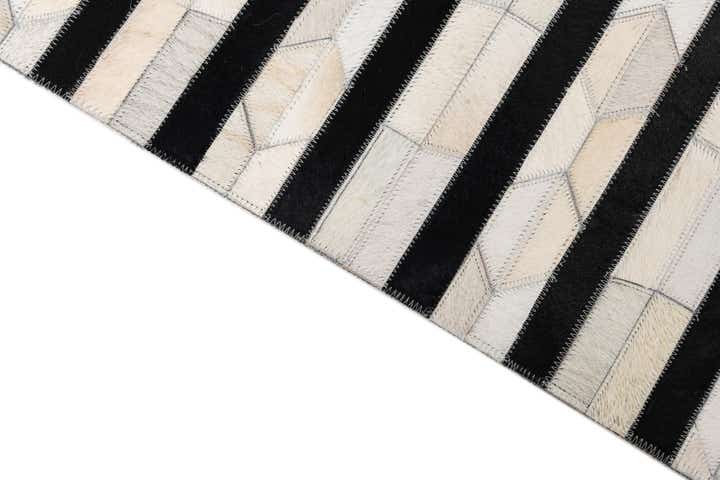 5' x 8' Cowhide Leather Rug