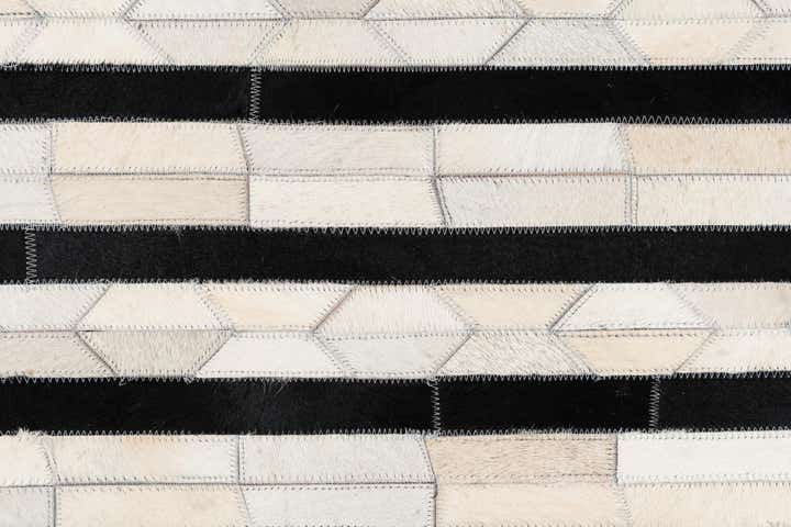 5' x 8' Cowhide Leather Rug