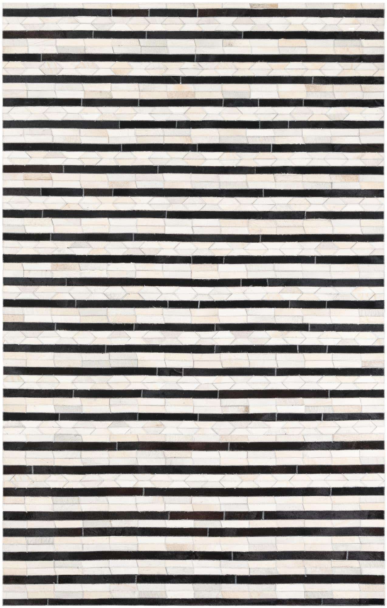 5' x 8' Cowhide Leather Rug