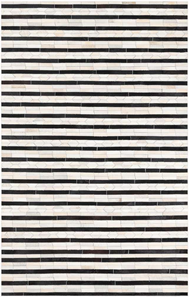5' x 8' Cowhide Leather Rug