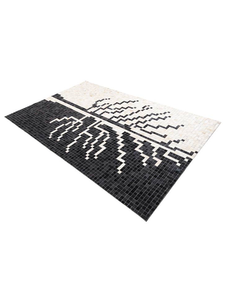 Detail image of 5' 2 x 8' 2 Cowhide Leather Rug