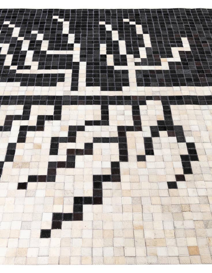 Detail image of 5' 2 x 8' 2 Cowhide Leather Rug