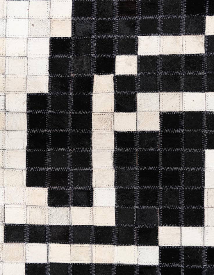 Detail image of 5' 2 x 8' 2 Cowhide Leather Rug