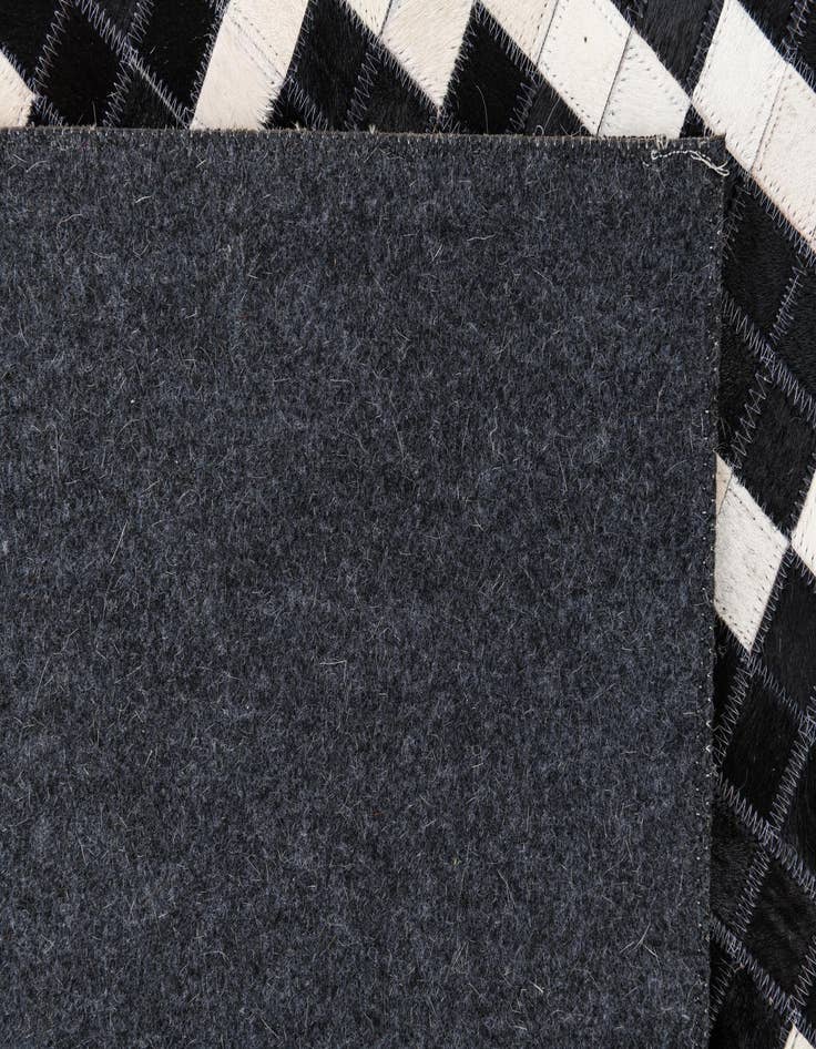 Detail image of 5' 2 x 8' 2 Cowhide Leather Rug