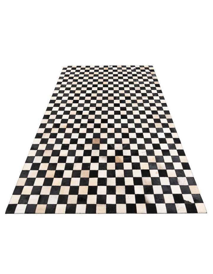 5' x 8' Cowhide Leather Rug