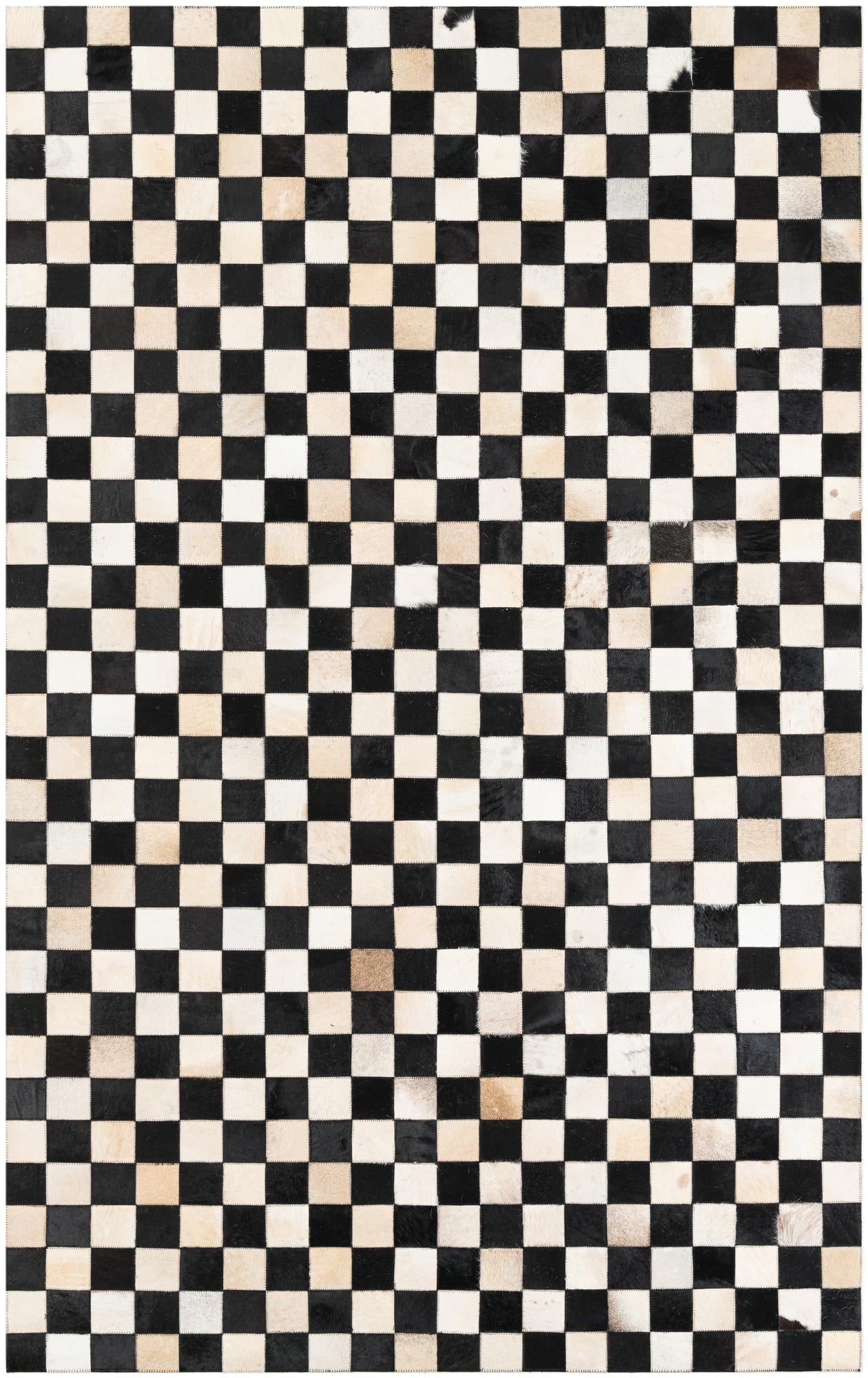 5' x 8' Cowhide Leather Rug