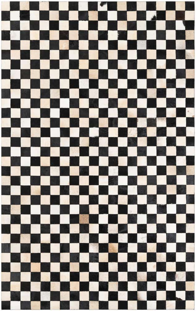 5' x 8' Cowhide Leather Rug