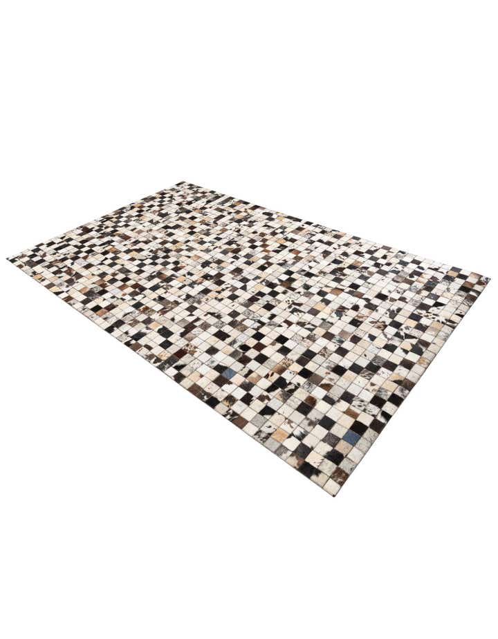 5' x 8' Cowhide Leather Rug