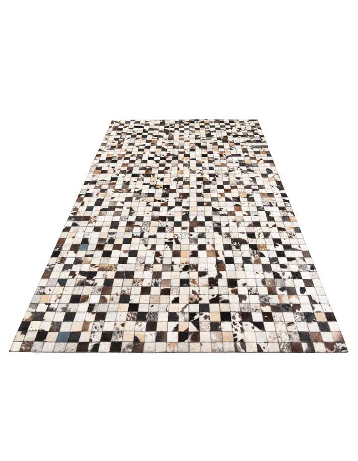 5' x 8' Cowhide Leather Rug