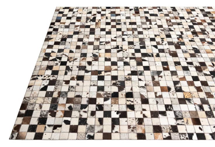 Detail image of 5' x 8' Cowhide Leather Rug