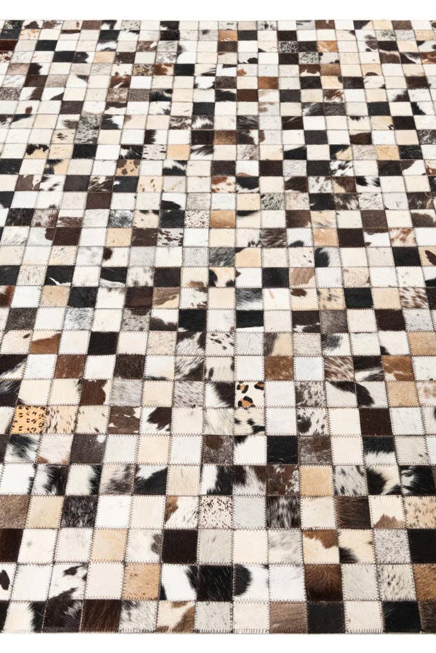 Detail image of 5' x 8' Cowhide Leather Rug