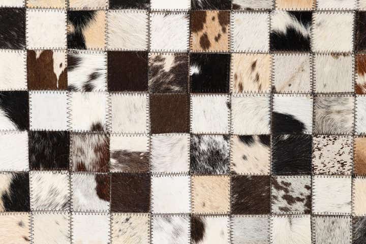 5' x 8' Cowhide Leather Rug