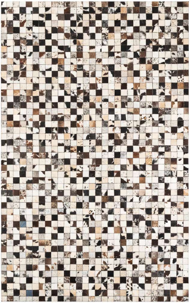 5' x 8' Cowhide Leather Rug
