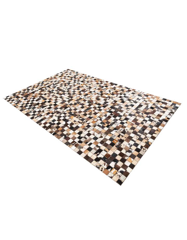 5' x 8' Cowhide Leather Rug