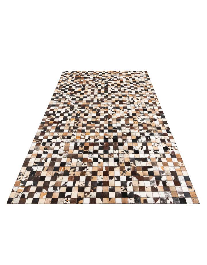 5' x 8' Cowhide Leather Rug