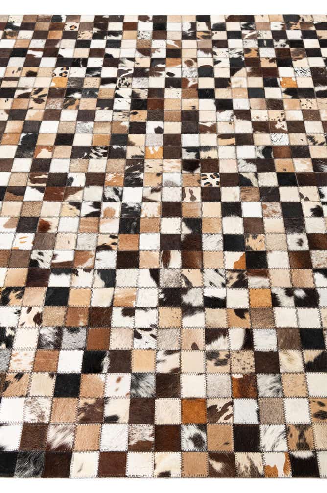 5' x 8' Cowhide Leather Rug