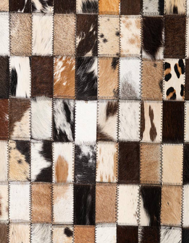 Detail image of 5' x 8' Cowhide Leather Rug
